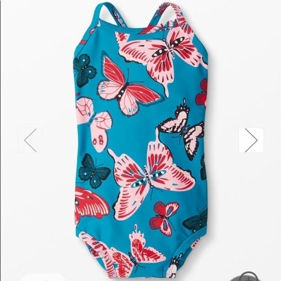 Hanna Andersson NWT Sunblock One Piece Swimsuit Bold Butterflies Size 2T (85) - Picture 3 of 8
